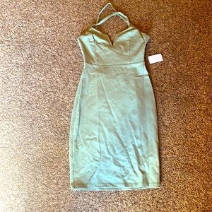 Sage Green Boutique Dress Medium NWT